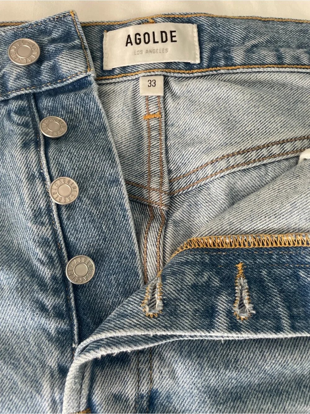 Agolde denim shorts